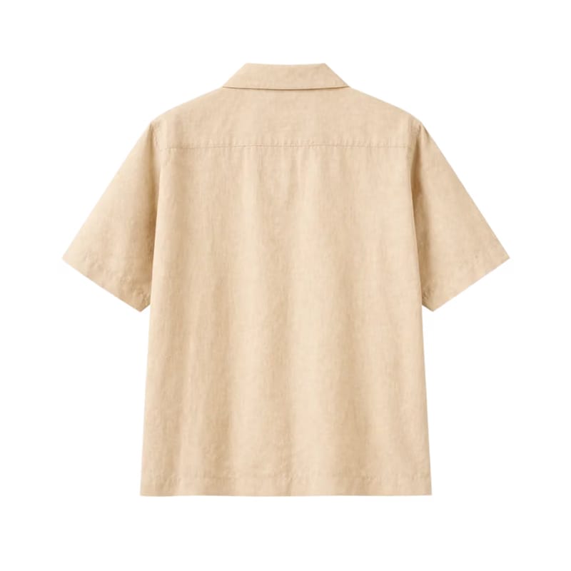 Brushed Cotton Shirt – Almond Beige
