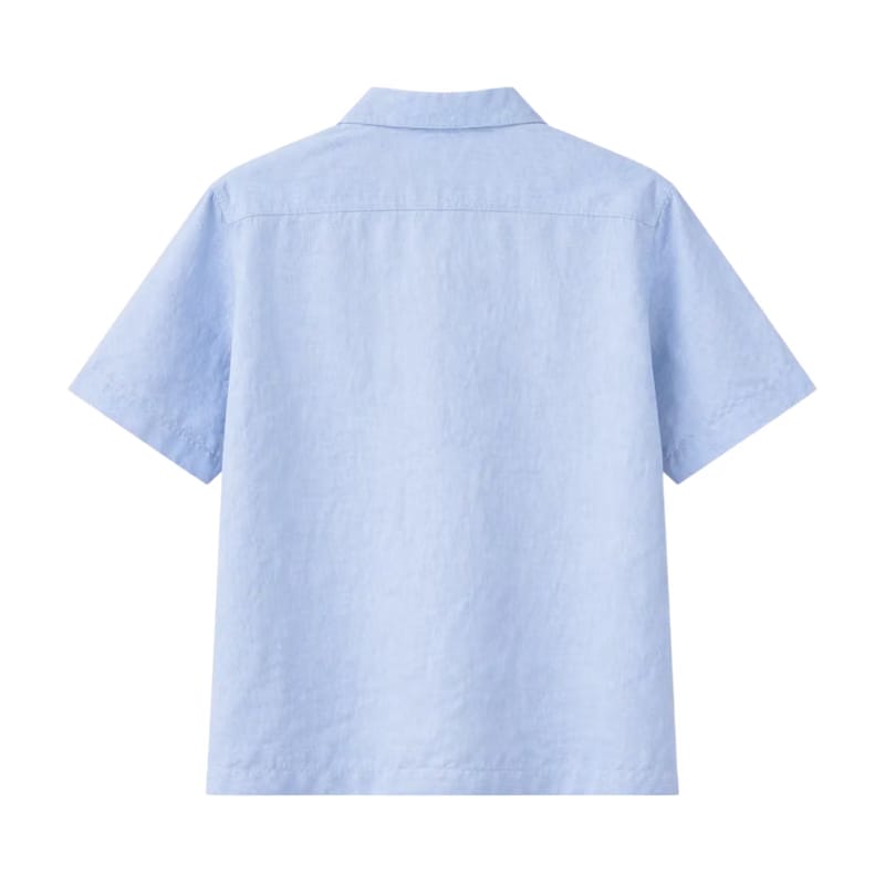 Brushed Cotton Shirt – Coastal Blue