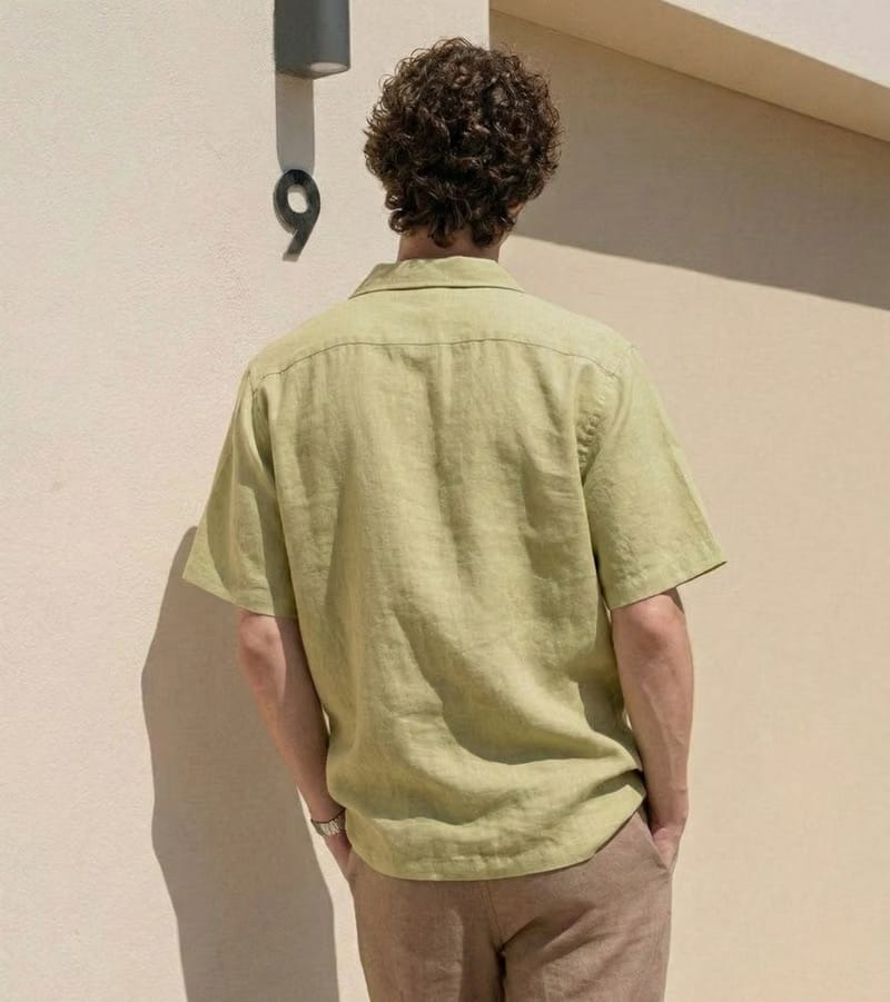 Brushed Cotton Shirt – Dune Olive