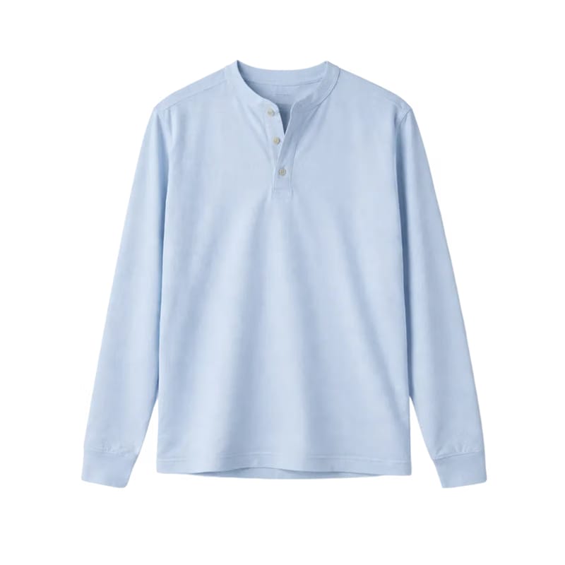 Classic Henley Long Sleeve – Glacier