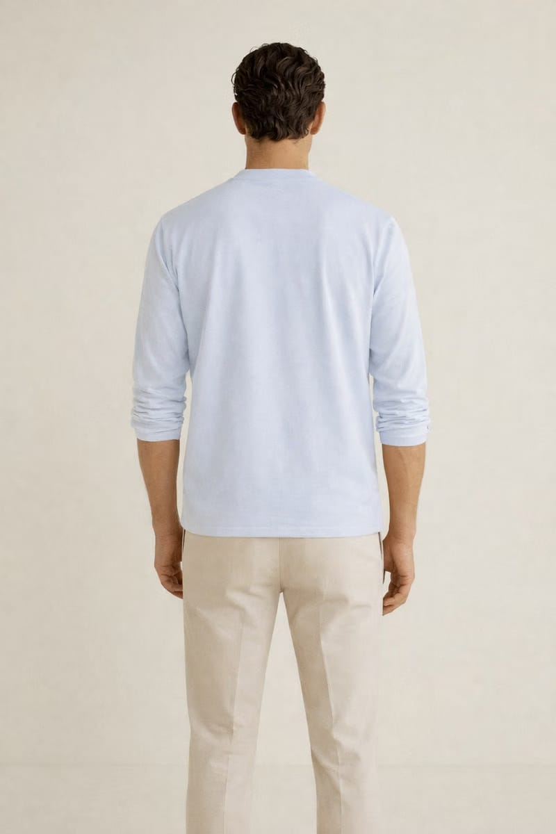 Classic Henley Long Sleeve – Glacier