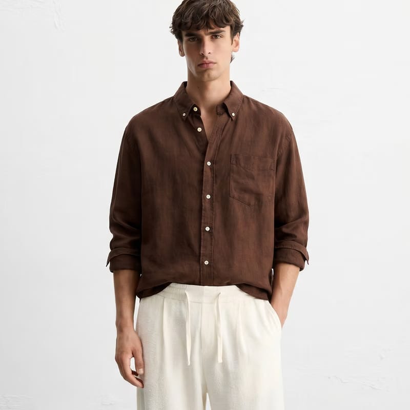 Classic Mercer Shirt – Dark Cocoa