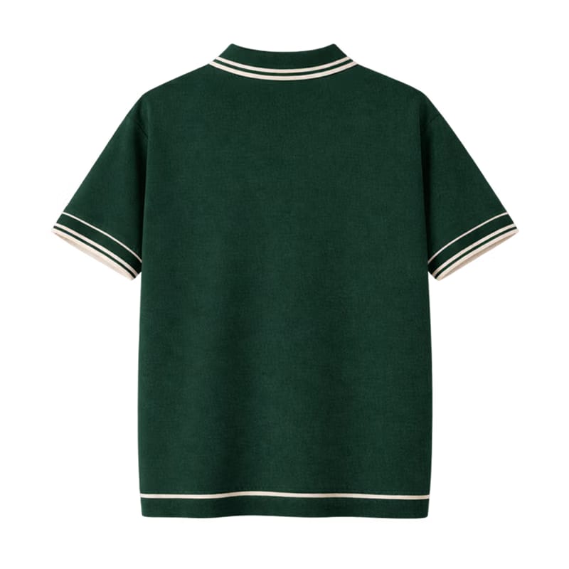 Monaco Knit Polo – Forest