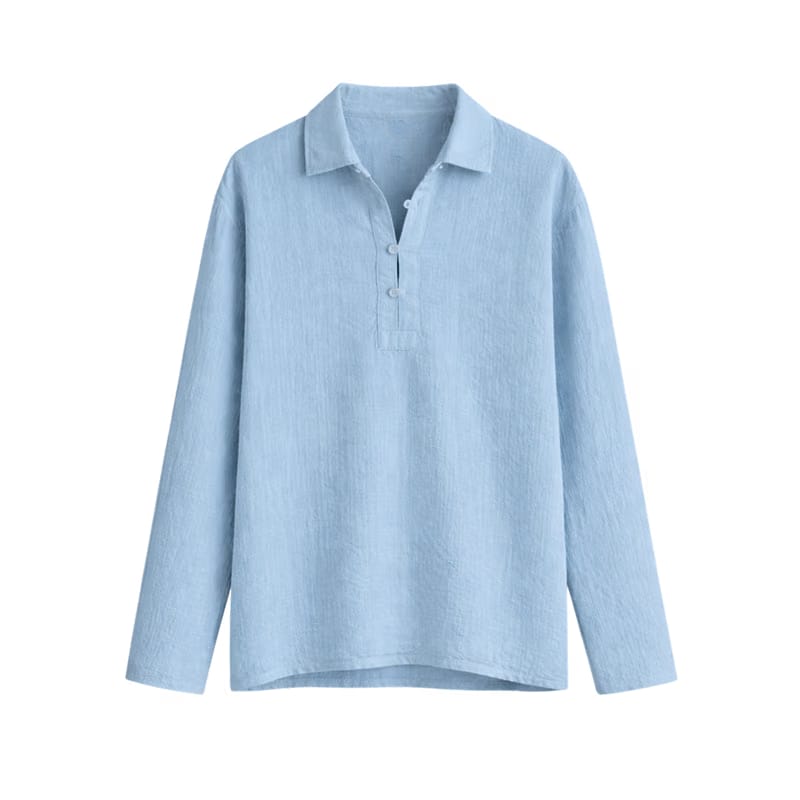 Softline Long Sleeve Polo – Glacier