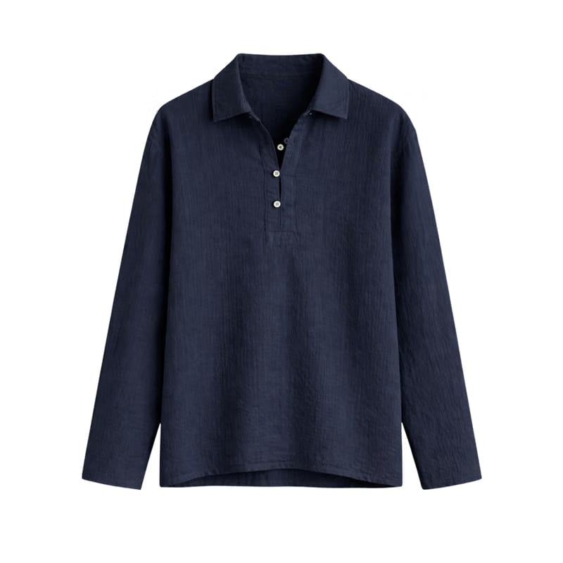Softline Long Sleeve Polo – Midnight Navy