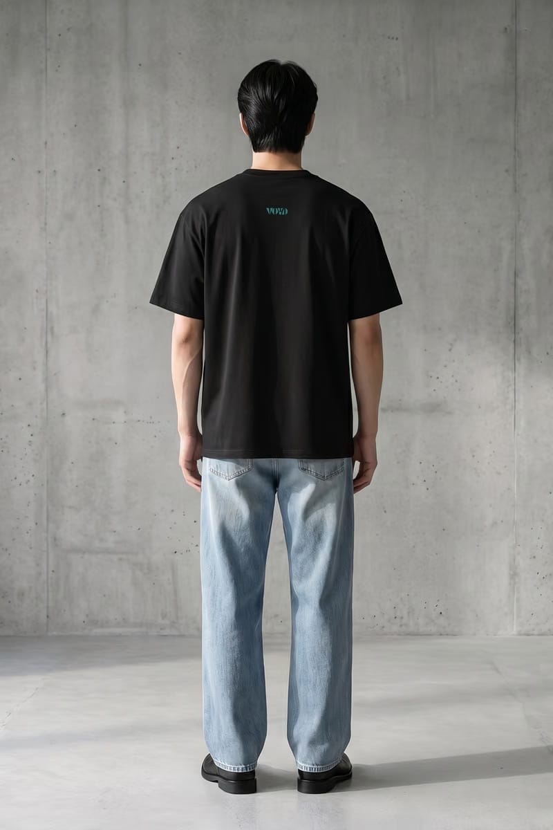 Voyd Abstract Alley Black T-shirt