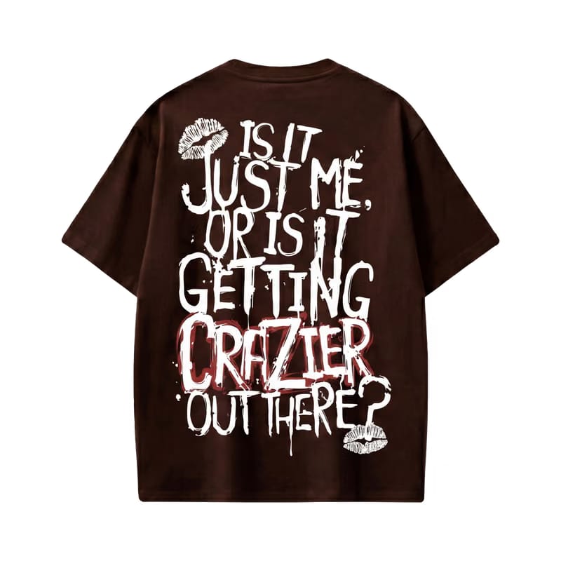 Voyd Design Drip Brown T-shirt