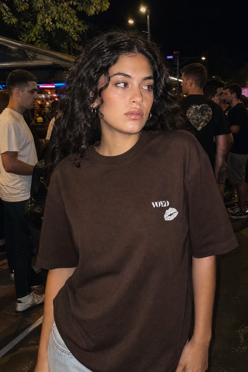 Voyd Design Drip Brown T-shirt
