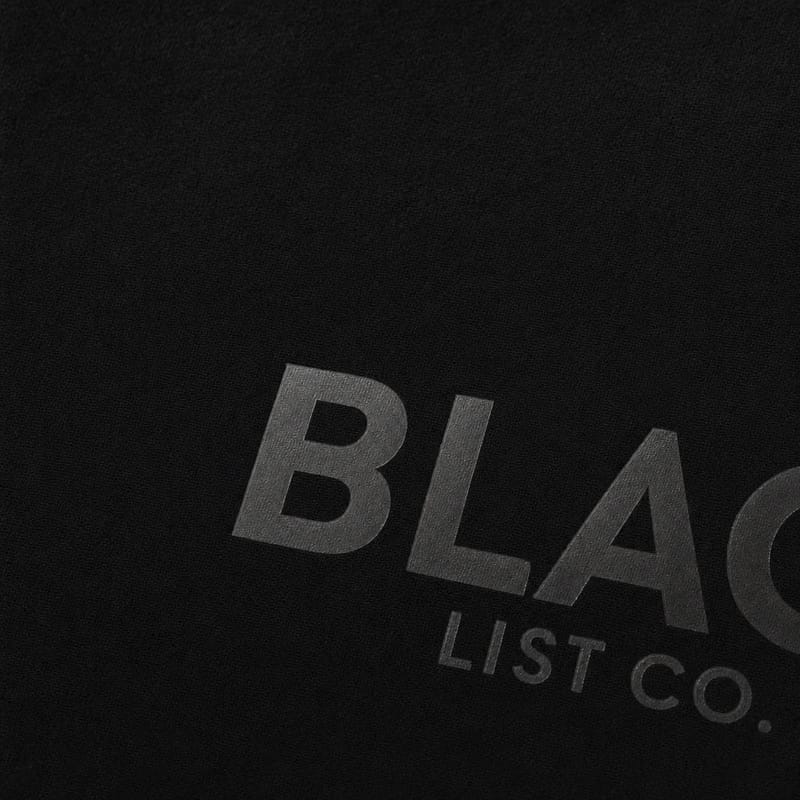 Blacklist Minimal Black Statement T-Shirt