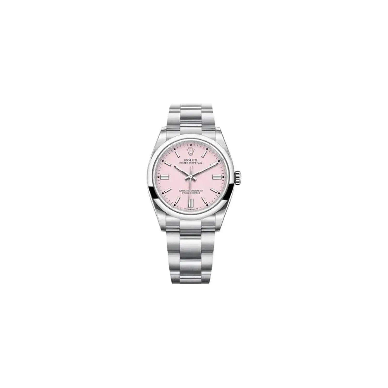 Rolex Oyster Perpetual 277200-004 Candy Pink Index Dial 31Mm Stainless Steel Oyster Bracelet Ladies Watch