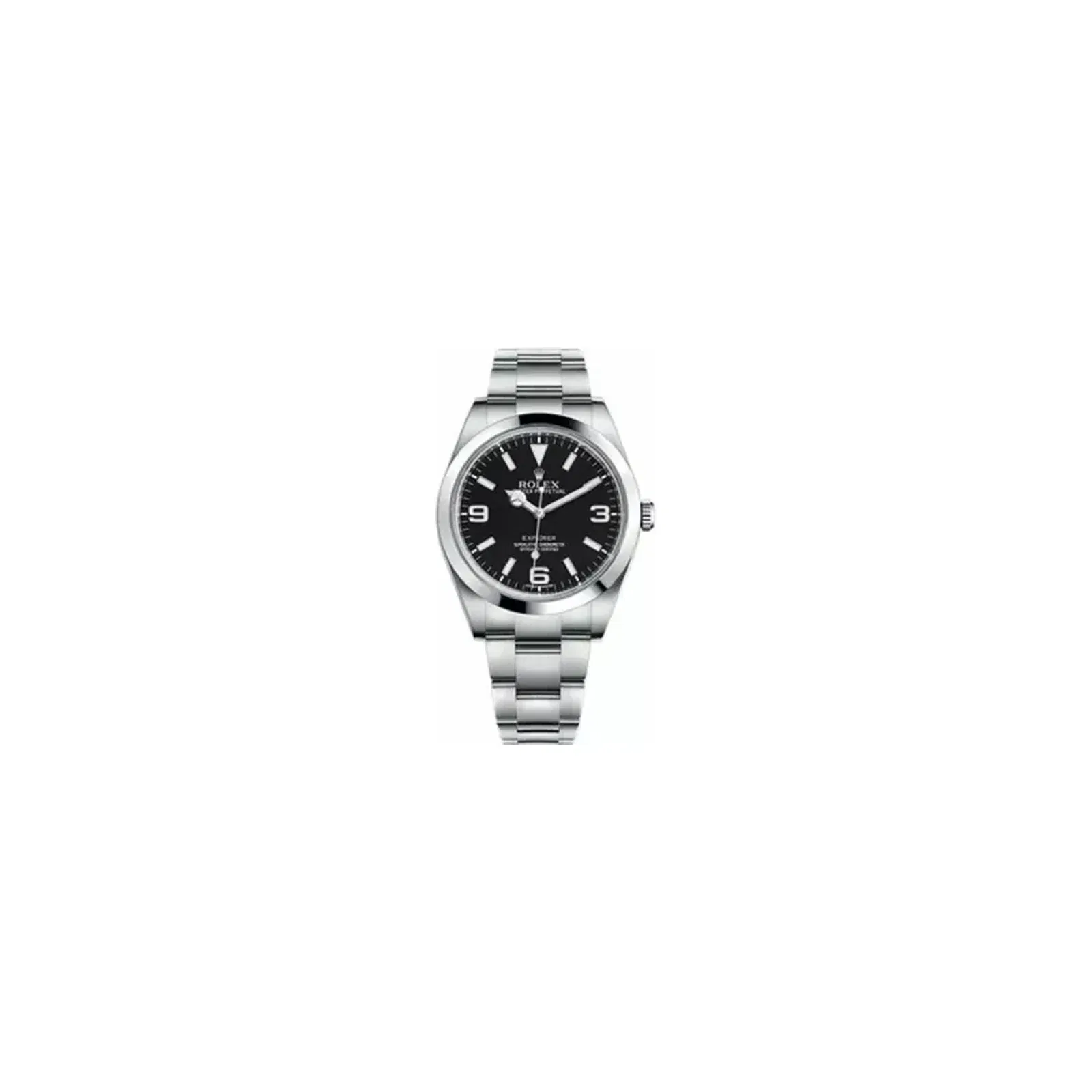 Rolex Explorer Black Dial 39Mm Stainless Steel Oyster Bracelet Automatic Men’S Watch