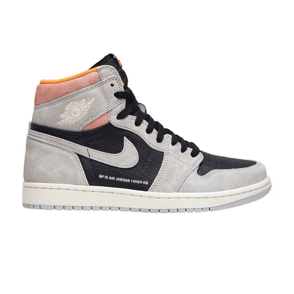 Jordan 1 Retro High Neutral Grey Hyper Crimson