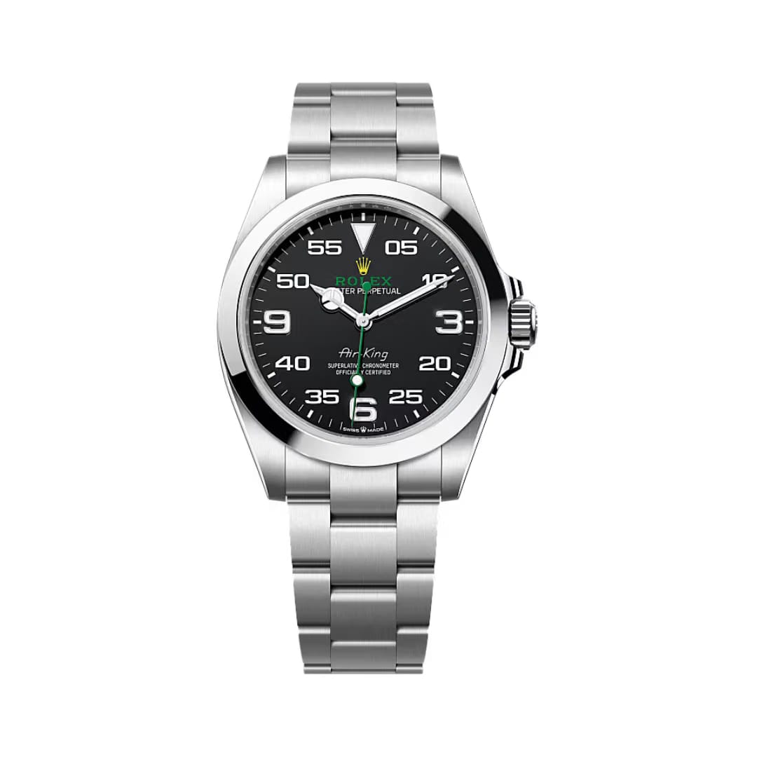 Rolex Air King 126900-0001 Black Dial Smooth Bezel 40Mm Stainless Steel Oyster Bracelet Men’S Watch