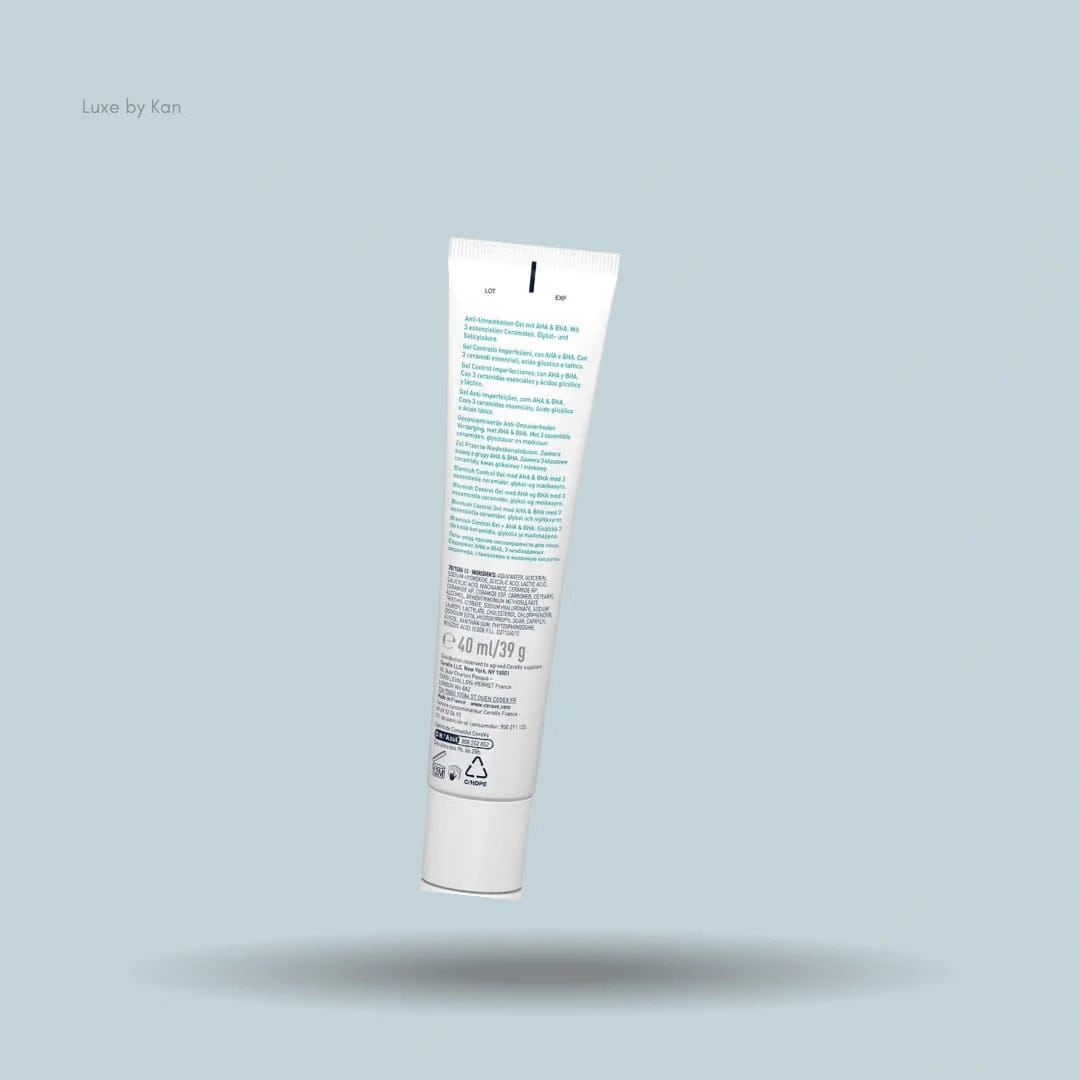 CeraVe Blemish Control Gel Moisturiser with 2% Salicylic Acid & Niacinamide for Blemish-Prone Skin 40ml