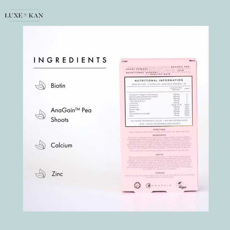 Hair Gain Capsules - 60 Capsules
