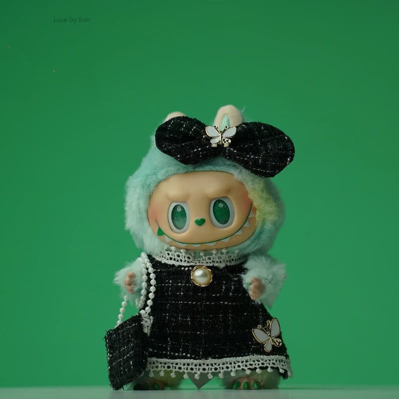 PopMart Labubu Doll Tweed Elegance Outfit - 3 Piece Set