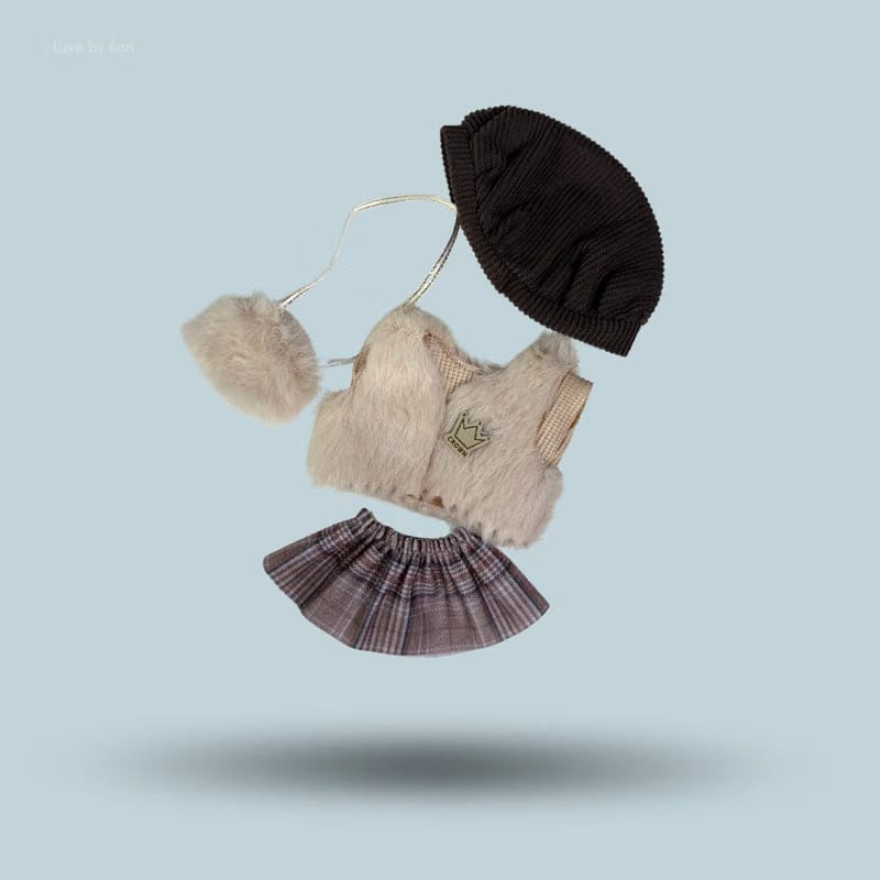 Labubu Doll Autumn Royale Collectible Outfit – 5 Piece Set