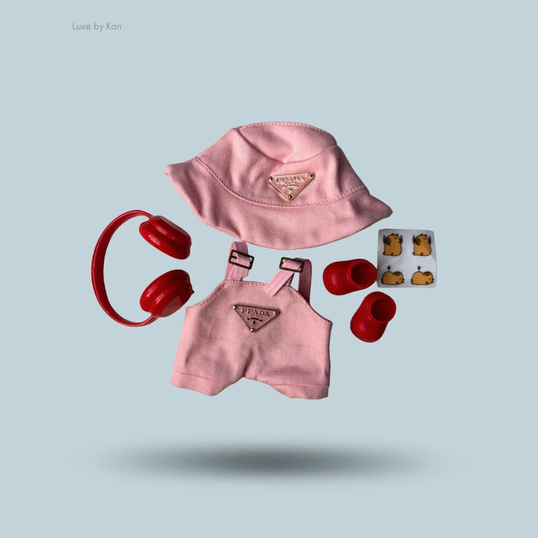 Labubu Pink Luxe 5 Piece Set