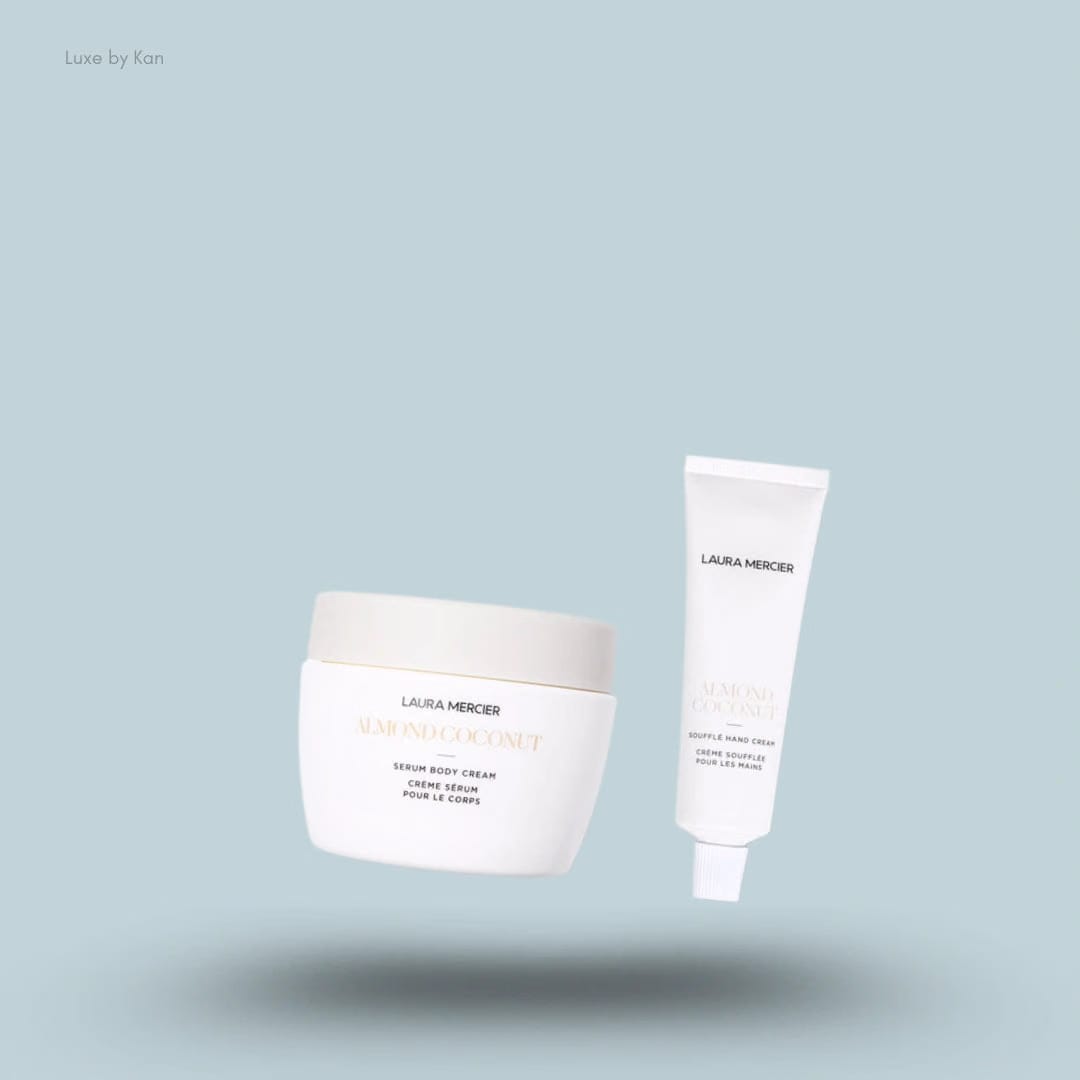 Laura Mercier Nourishing Body Bundle – Almond Coconut Body Cream and Hand Cream