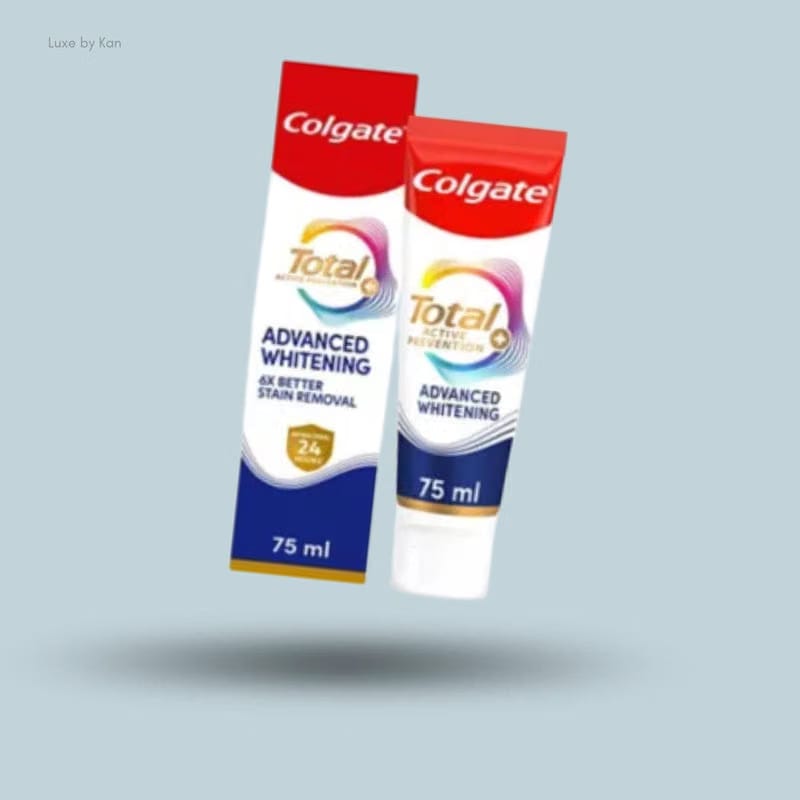 Colgate Total Active Prevention + Advanced Teeth Whitening Toothpaste 75ml