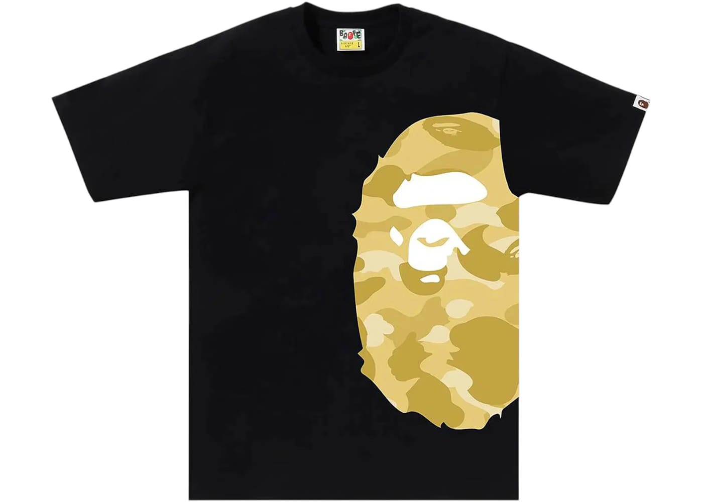 BAPE Color Camo Side Big Ape Head T-Shirt (FW25) Black/Yellow