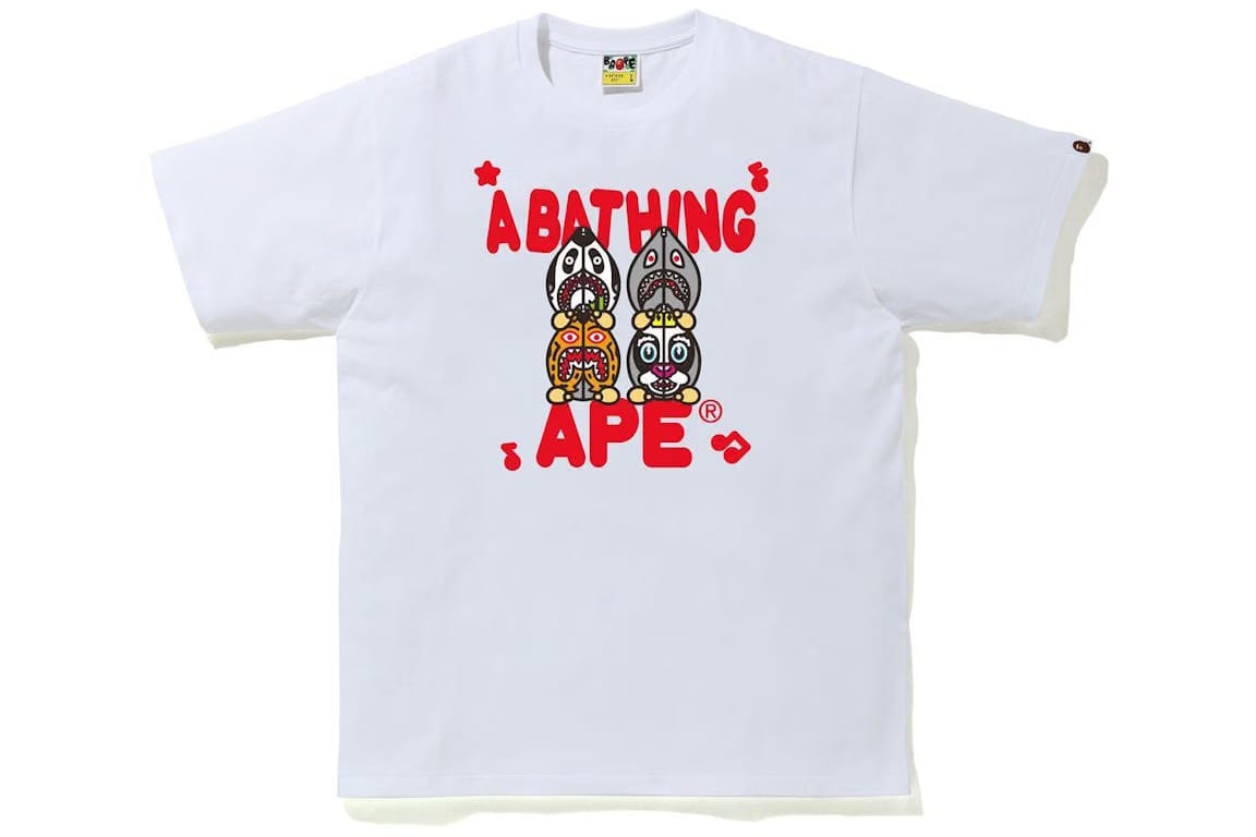 BAPE Classic Milo Shark #2 T-Shirt White