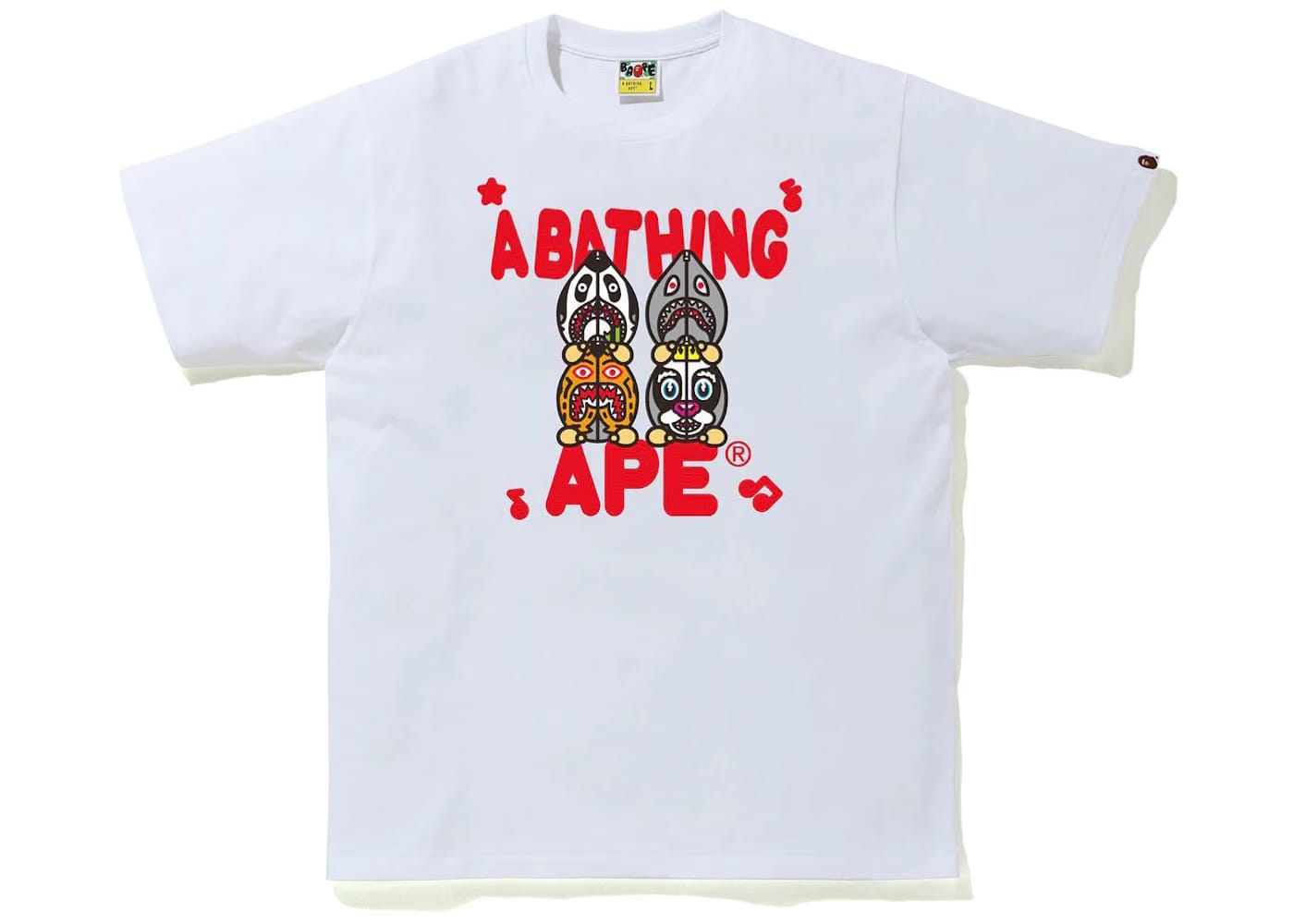 BAPE Classic Milo Shark #2 T-Shirt White