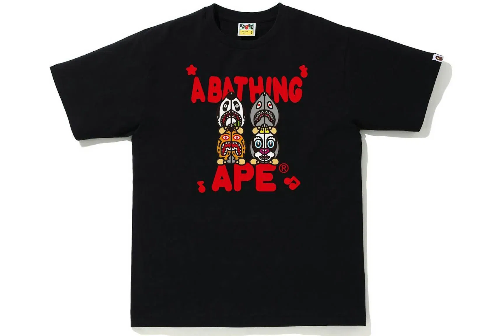 BAPE Classic Milo Shark #2 T-Shirt Black