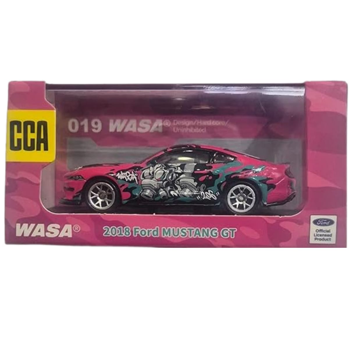 Generic Planet Kids CCA 1:64 Acrylic 2018 Ford Mustang GT Collection Cool Car Series 3+ Years (Pink)