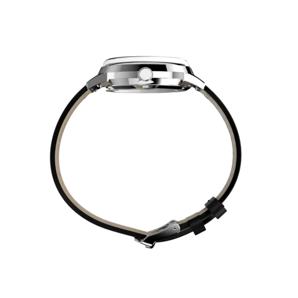 Timex x Monopoly Marlin Leather Strap Silver Tone - 38 mm
