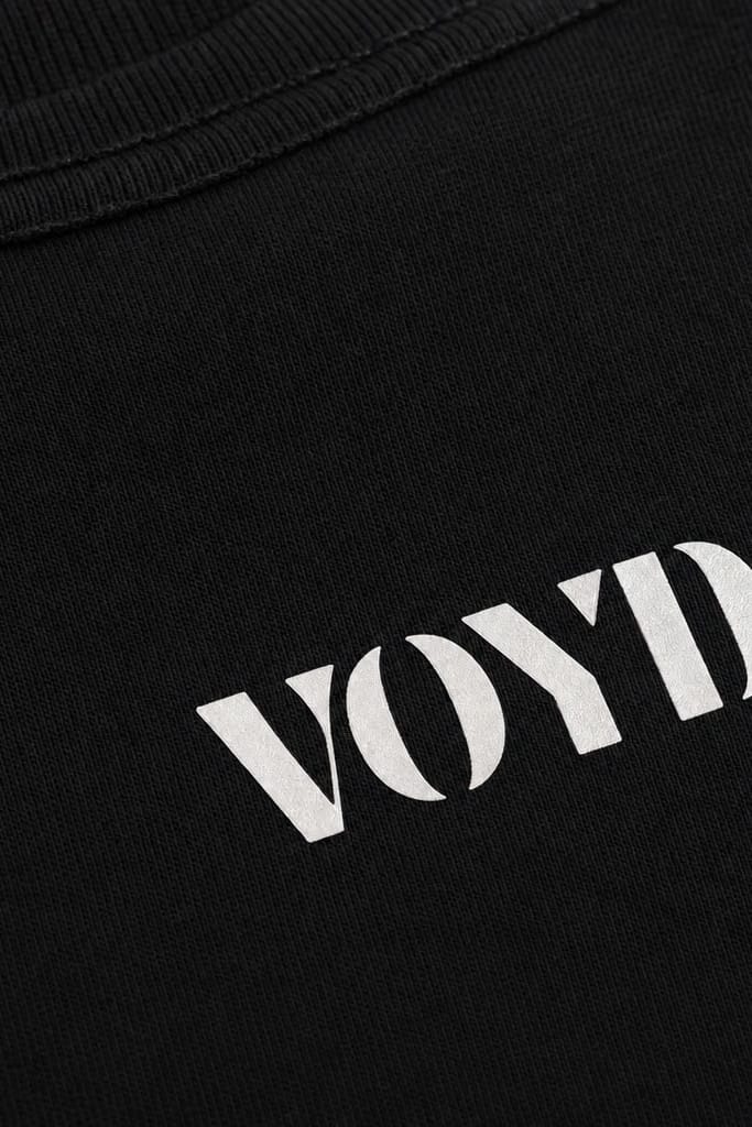 Voyd AM PM Routine Black t-shirt