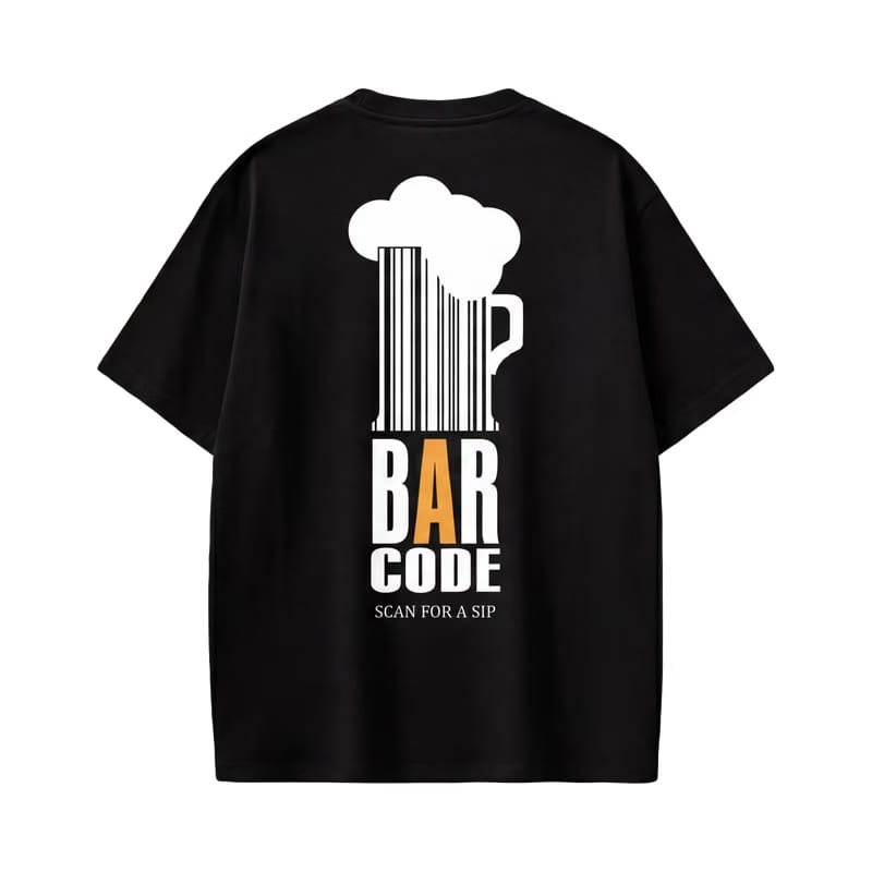 Voyd Bar Code Black t-shirt