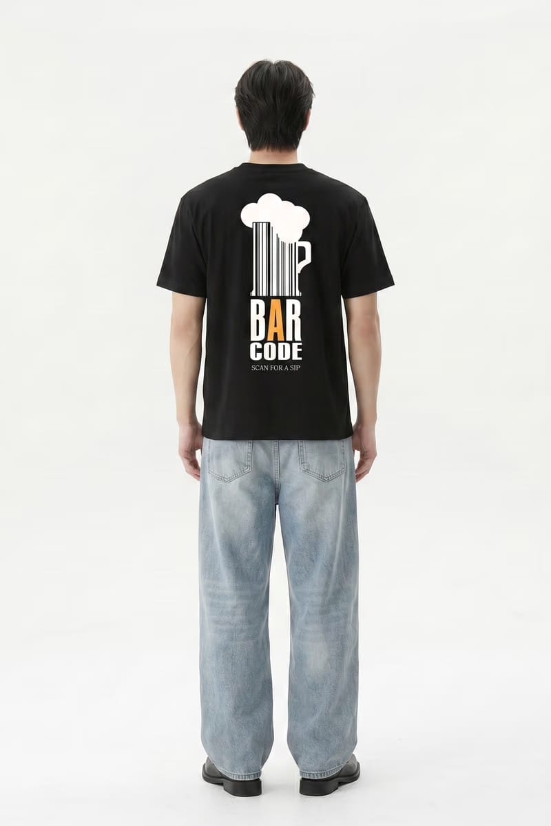 Voyd Bar Code Black t-shirt