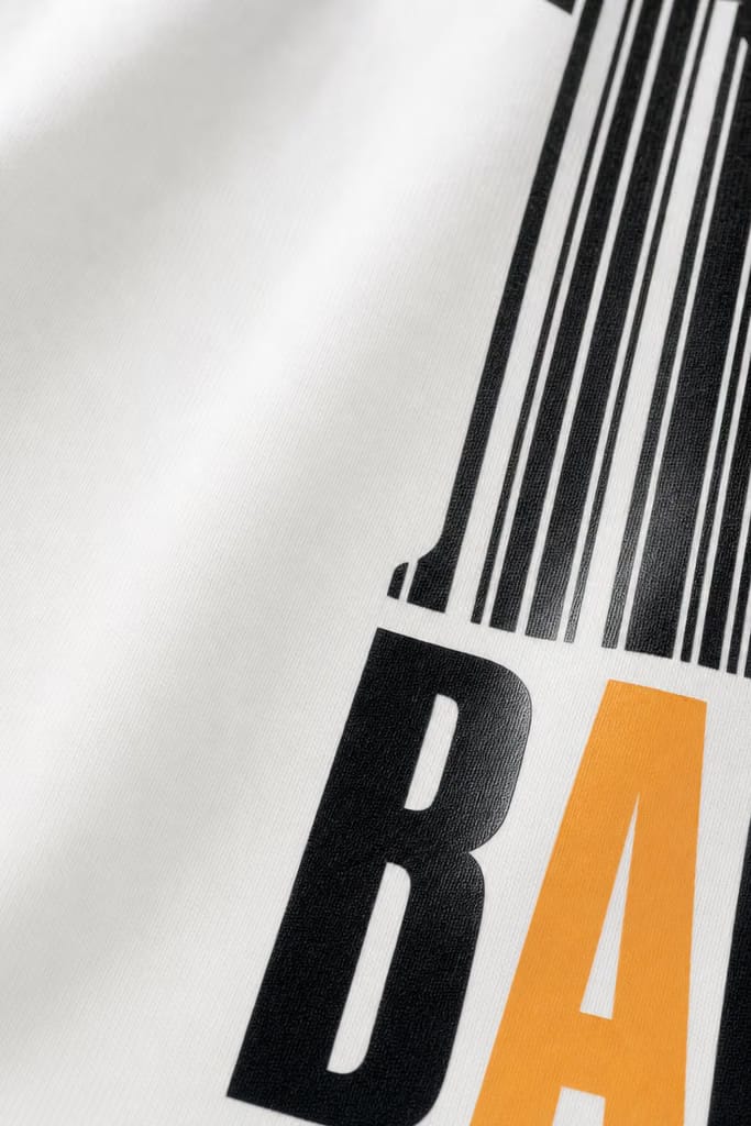 Voyd Bar Code White t-shirt
