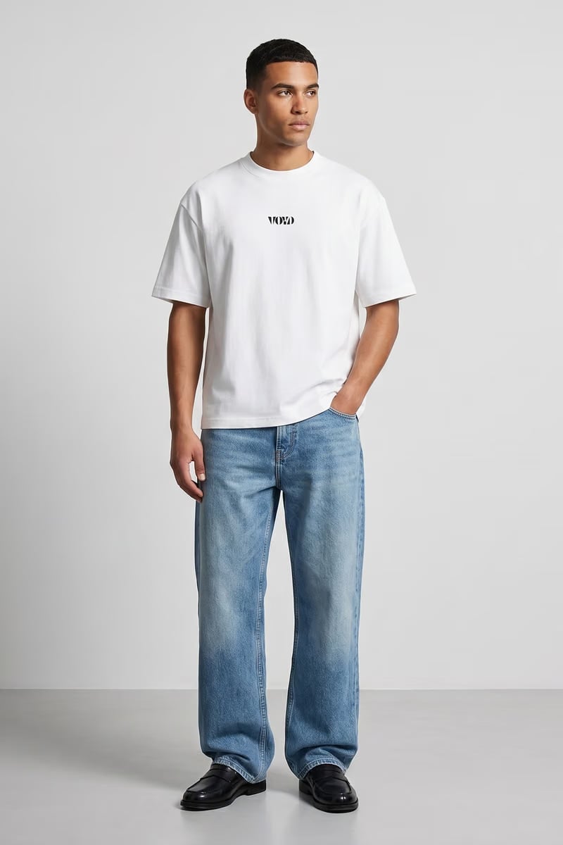 Voyd Bar Code White t-shirt