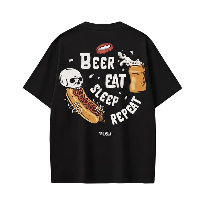 Voyd Bare Bones Mood Black t-shirt