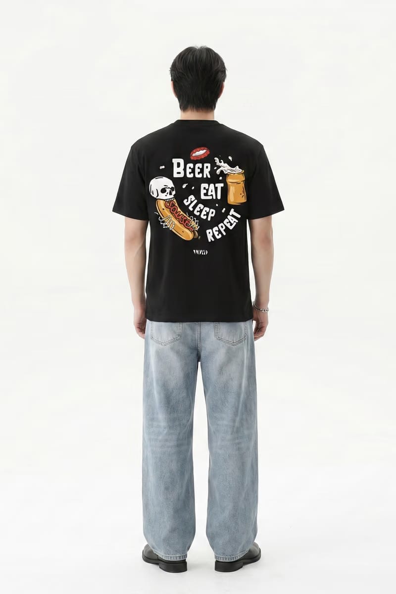 Voyd Bare Bones Mood Black t-shirt