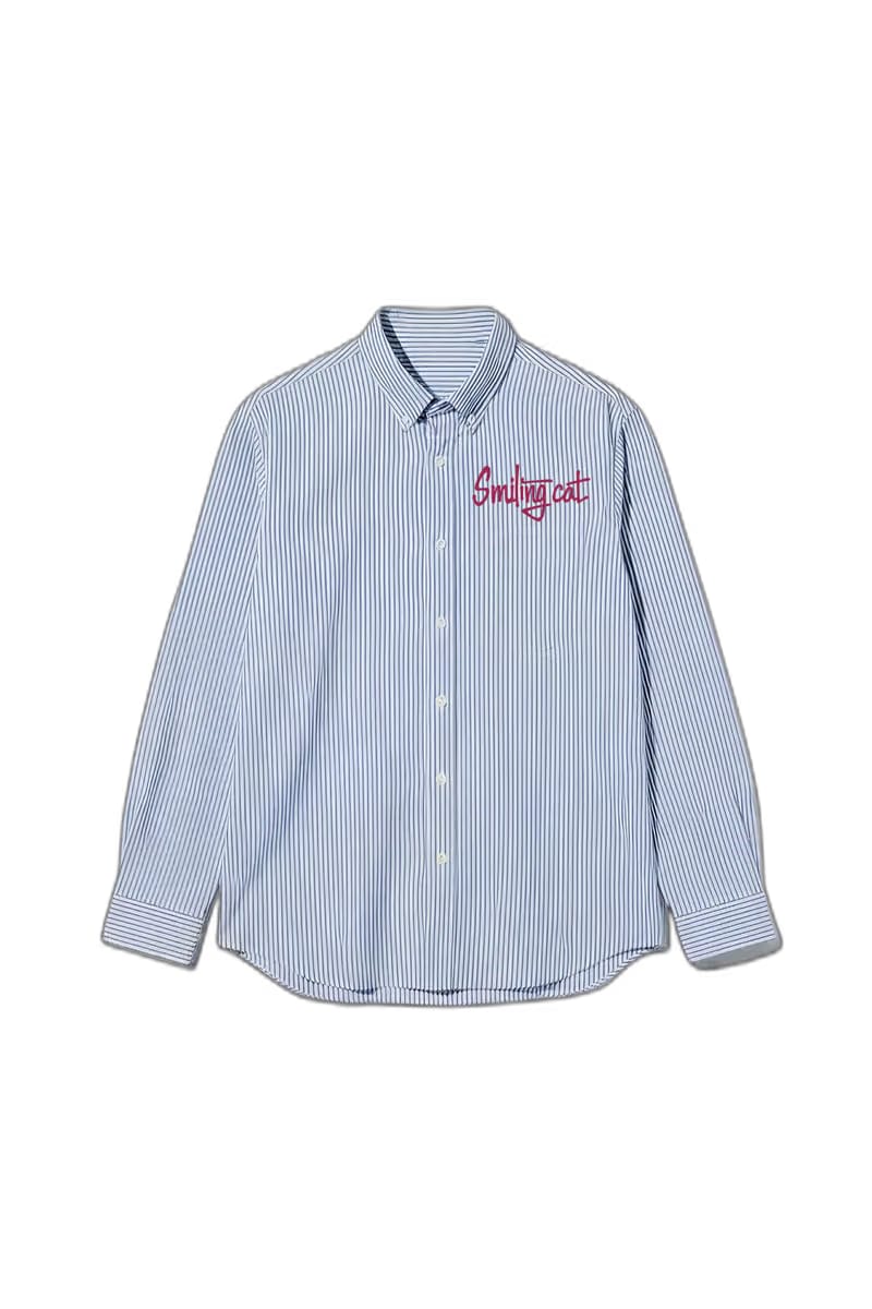 Smiling Cat- Fear Eats the Soul Striped Shirt