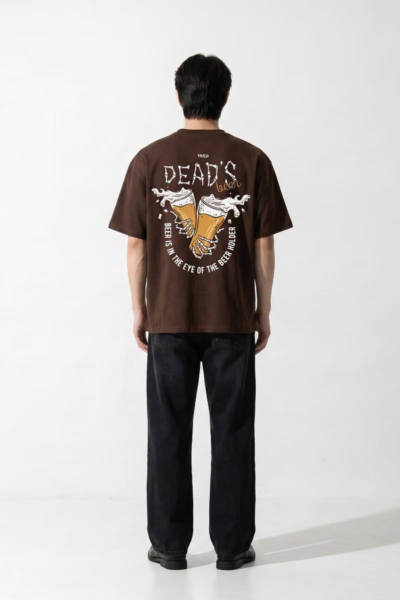 Voyd Dead But Vibing Brown t-shirt