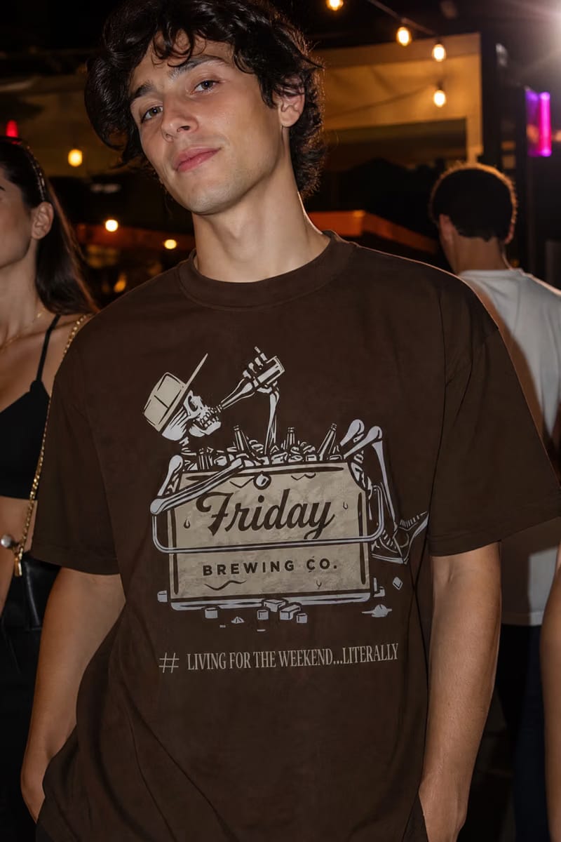 Voyd For The Weekend Brown t-shirt
