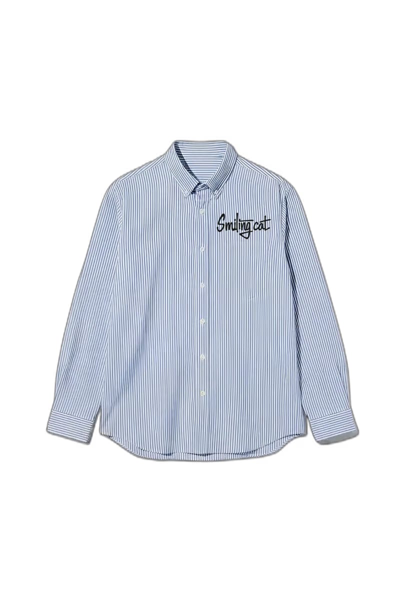 Smiling Cat- They Are Killing Us Striped Shirt