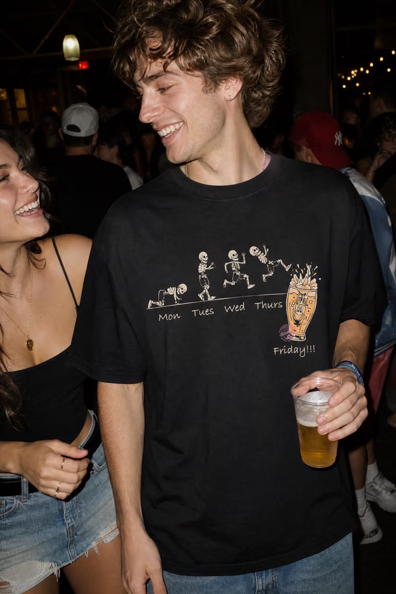 Voyd Skeleton Cheers Black t-shirt