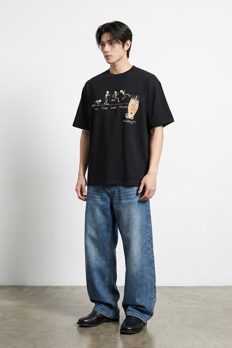 Voyd Skeleton Cheers Black t-shirt