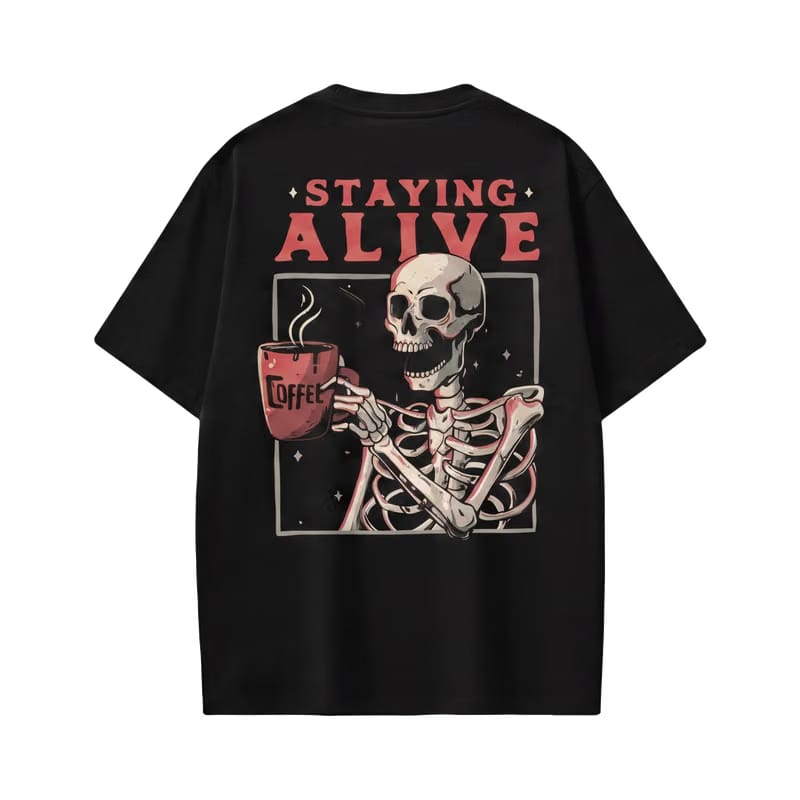 Voyd Staying Alive Black t-shirt