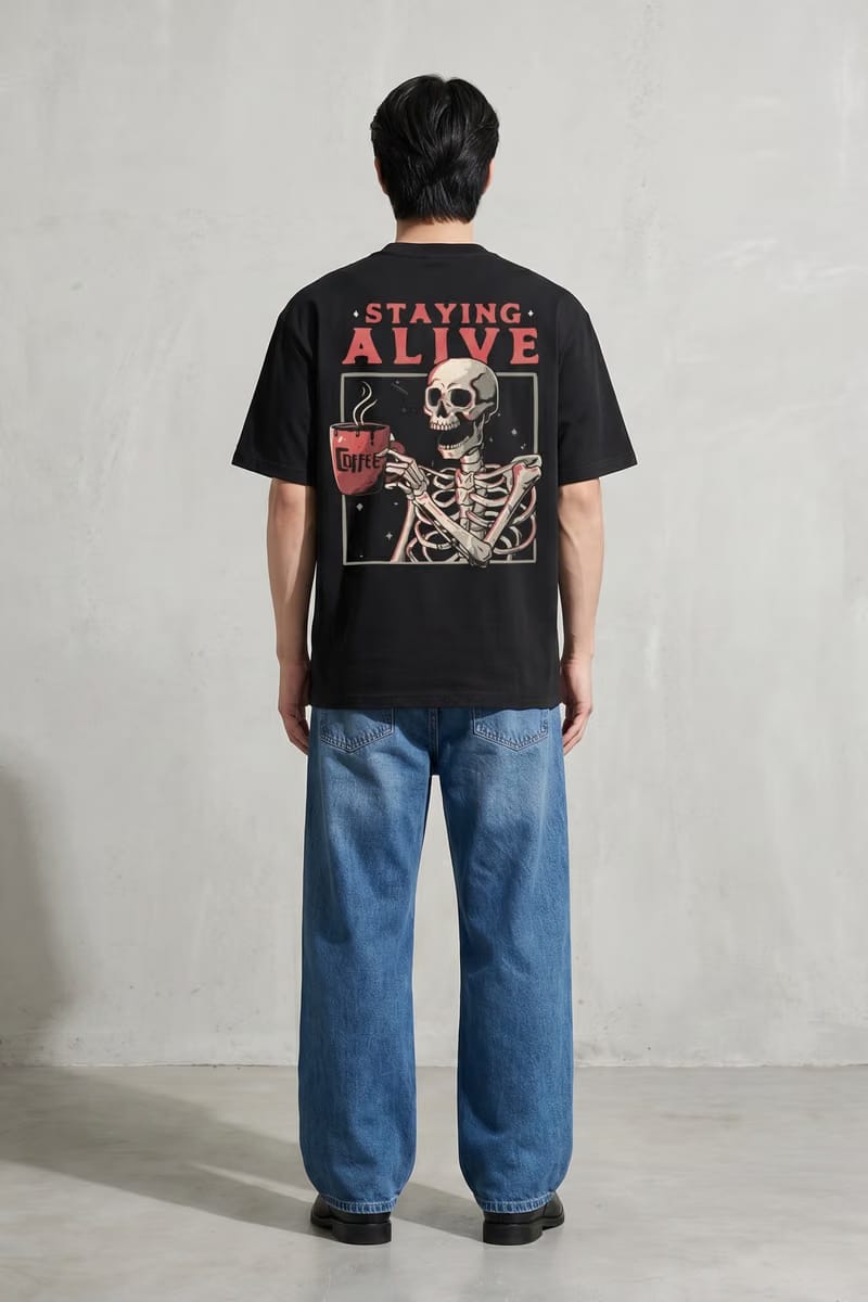 Voyd Staying Alive Black t-shirt
