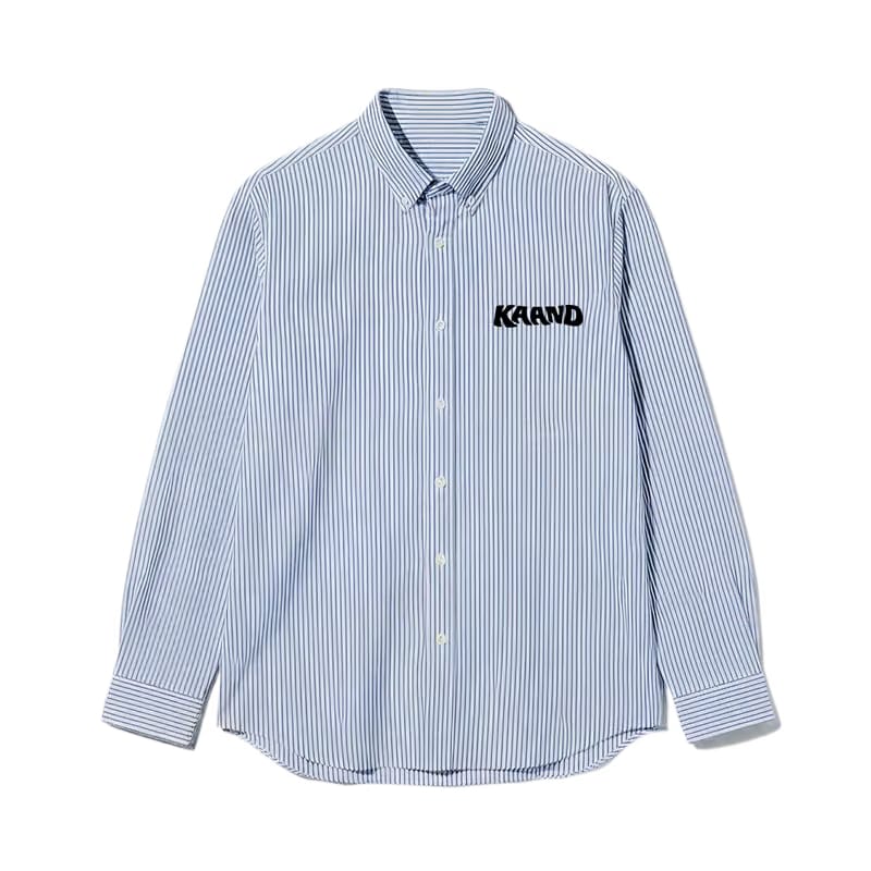 Kaand  Do You Pay My Bills Striped Shirt(Blue)
