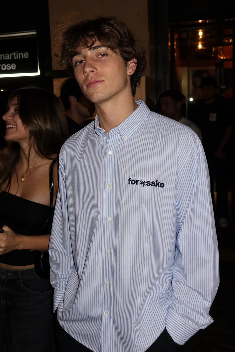 Forfksake All is Gods Plan Striped Shirt Blue