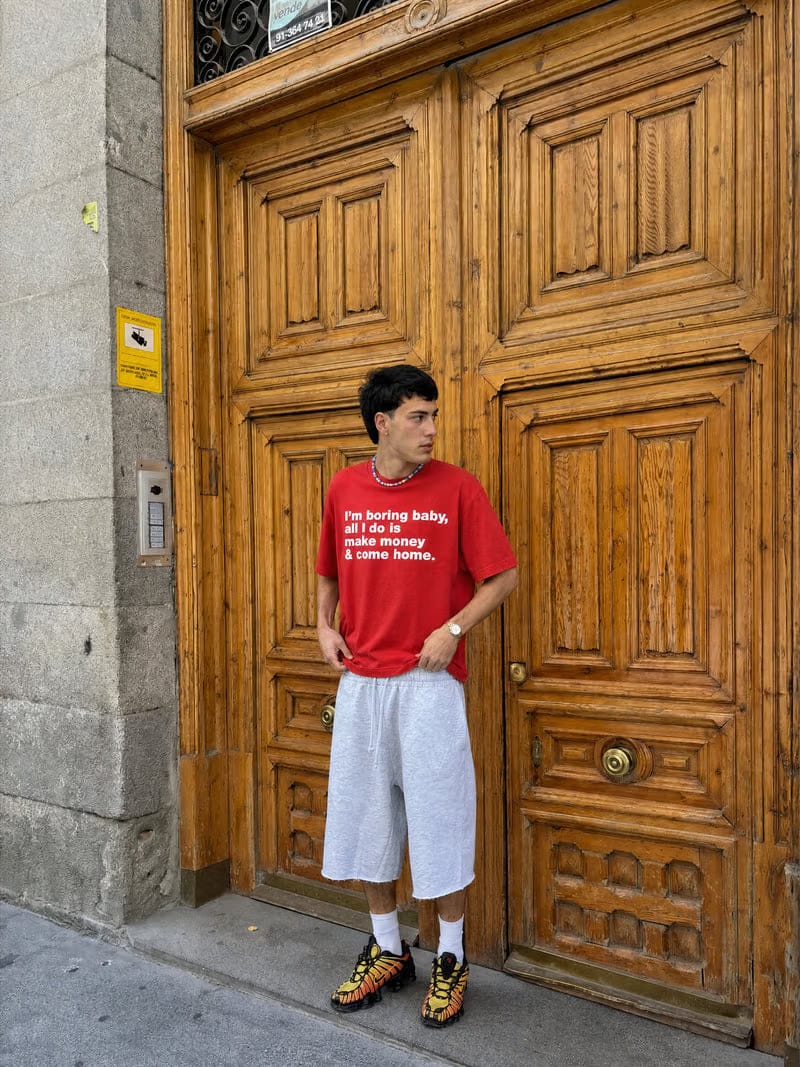 Forfksake Boring Baby T-Shirt Red
