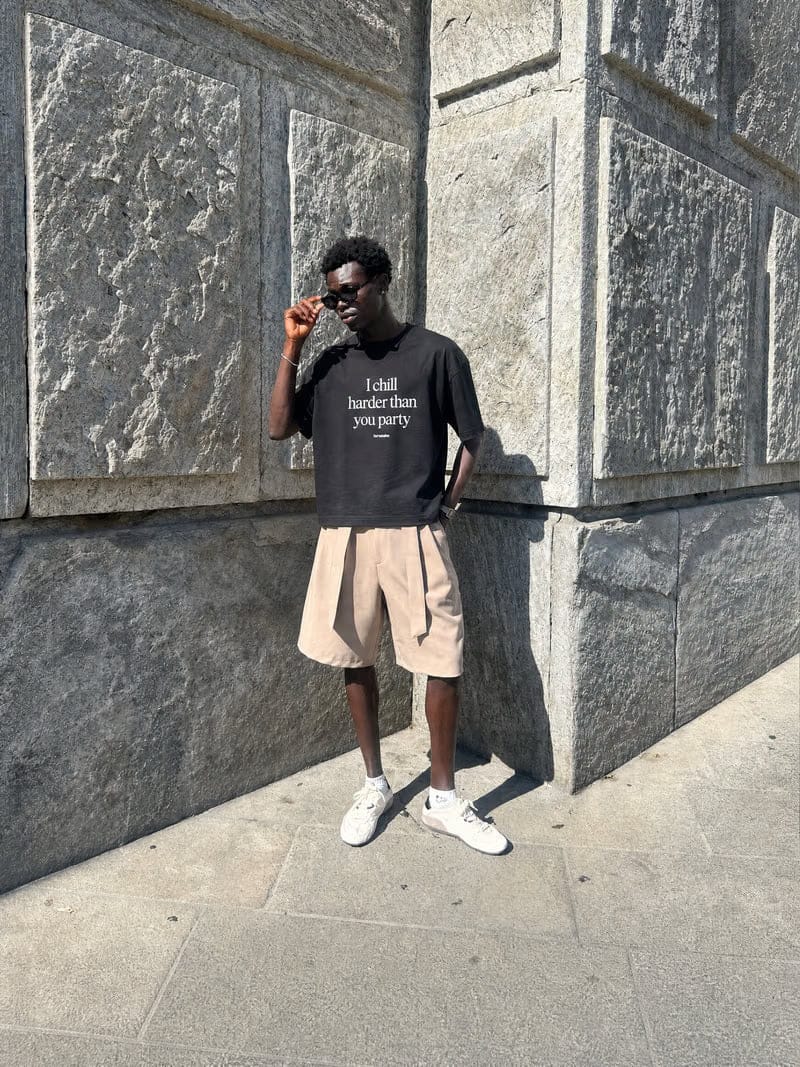 Forfksake Chill Harder Than Party T-Shirt Black