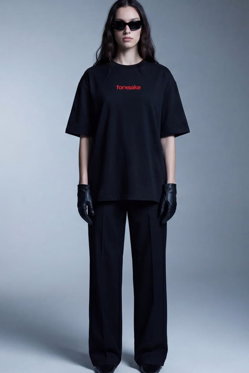 Forfksake Flat Earth T-Shirt Black
